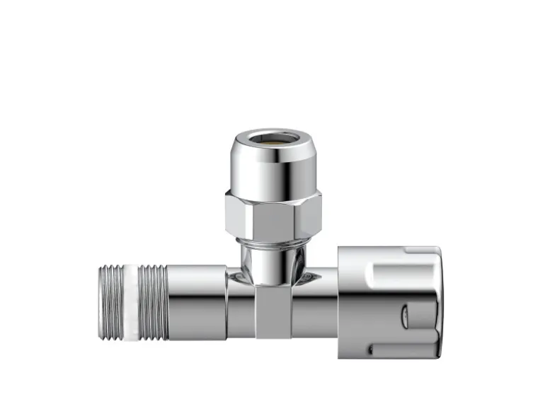 Kirchhoff Eckventil mit Schubrosette 16,7 mm (3/8"AG) x 10 mm Chrom