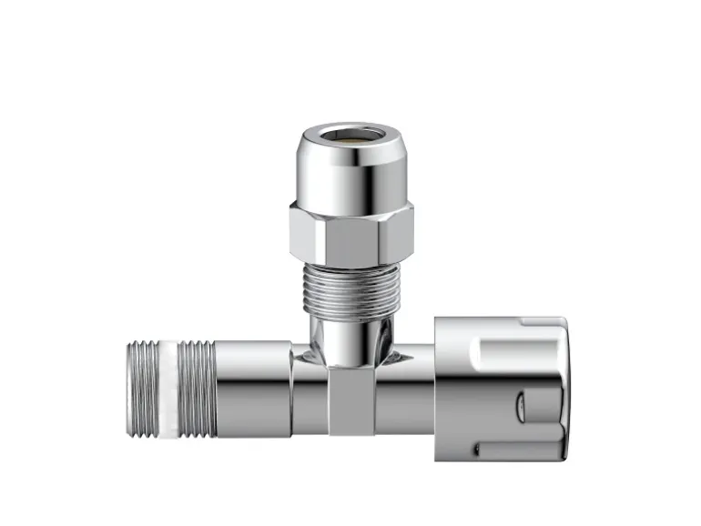 Kirchhoff Eckventil mit Schubrosette 16,7 mm (3/8"AG) x 10 mm Chrom