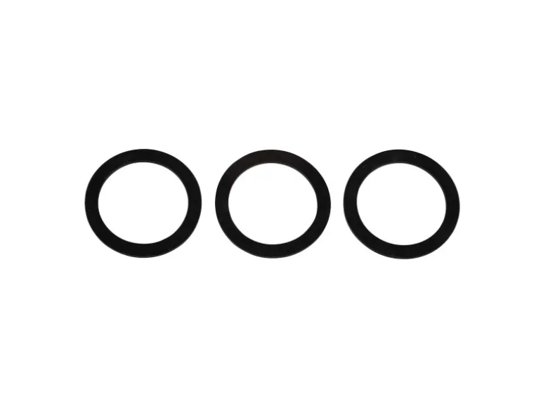 Kirchhoff Flachdichtung Silikon für Siphon 38 mm (1 1/2") Schwarz 3 Stück