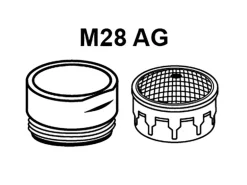 Kirchhoff Mischdüse mit Gehäuse M28 x 33,3 mm (1