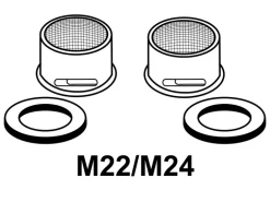 Kirchhoff Mischdüseneinsatz für M22/M24 Kunststoff 2 Stück