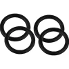 Kirchhoff O-Ring Gummi für Ventiloberteil 18 mm x 22 mm x 2 mm Schwarz 4 Stück