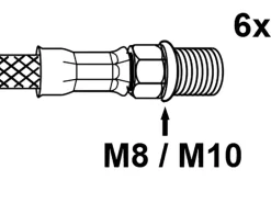 Kirchhoff O-Ring Silikon für Armaturenanschluss mit AG M8/M10 Weiß 2 x 3 Stück