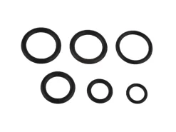 Kirchhoff O-Ring-Sortiment Gummi Diverse Größen Schwarz 6 Stück