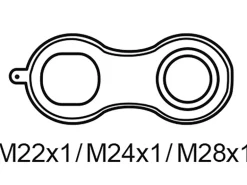 Kirchhoff Universalschlüssel für Mischdüsen M22/M24/M28 Blau