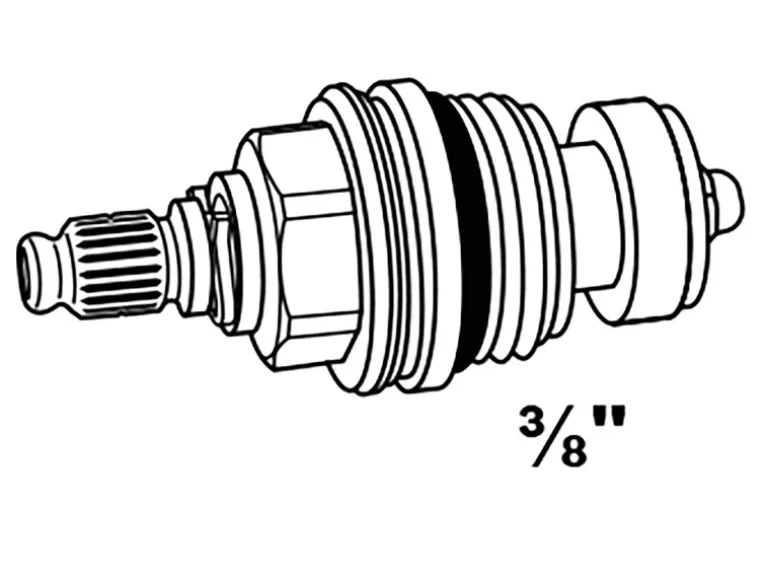 Kirchhoff Ventiloberteil 10 mm (3/8") ohne Griff