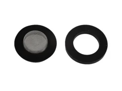 Kirchhoff Verschraubungsdichtung Gummi mit Sieb 2 Größen Schwarz 2 Stück