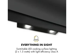 Klarstein Aurica 90 Dunstabzugshaube 90 cm Wandanbau 165 W Schwarz