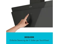 Klarstein Aurica 90 Dunstabzugshaube 90 cm Wandanbau 165 W Schwarz