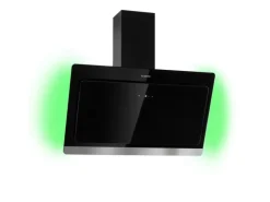 Klarstein Aurora Eco 90 Dunstabzugshaube 550 m³/h 90cm Kopffrei Ambientelicht Schwarz