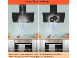 Klarstein Ava 60 Dunstabzugshaube 60cm Wandhaube WiFi A++ 515m³/h Touch