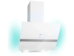 Klarstein Clara 60 Dunstabzugshaube Glas 509 m³/h Touch Ambiente-Licht Weiß