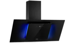 Klarstein Eleonora 90 Dunstabzugshaube 420 m³/h Touch-Panel Ambiente-Licht Schwarz