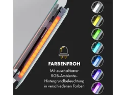 Klarstein Eleonora 60 Dunstabzugshaube 426 m³/h Touch-Panel Ambiente-Licht Weiß