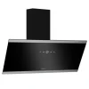 Klarstein FlashLine Dunstabzugshaube 90cm A++ 524m³/h 3 Stufen Touch LED Abluft/Umluft 100W Schwarz