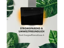 Klarstein Helena 60 Dunstabzugshaube 595 m³/h LED-Display Schwarz