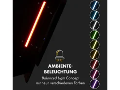 Klarstein Helena 60 Dunstabzugshaube 595 m³/h LED-Display Schwarz