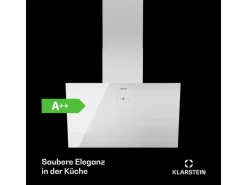 Klarstein Laurel 60 Dunstabzugshaube 60cm Abluft 247 m³/h LED Touch Weiß