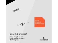 Klarstein Laurel 60 Dunstabzugshaube 60cm Abluft 247 m³/h LED Touch Weiß