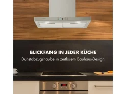 Klarstein Limelight Dunstabzugshaube 60cm Wandhaube 600m³/h Edelstahl Silber