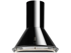 Klarstein Lumio Neo Retro-Dunstabzugshaube 60cm 610m³/h A Edelstahl Schwarz