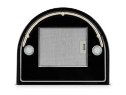 Klarstein Lumio Neo Retro-Dunstabzugshaube 60cm 610m³/h A Edelstahl Schwarz