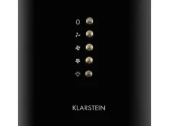 Klarstein Lumio Neo Retro-Dunstabzugshaube 60cm 610m³/h A Edelstahl Schwarz