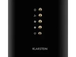 Klarstein Lumio Neo Retro-Dunstabzugshaube 60cm 610m³/h A Edelstahl Schwarz