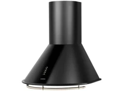 Klarstein Lumio Primo Retro-Dunstabzugshaube 60cm 490 m³/h LED-Leuchten Schwarz