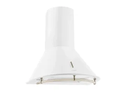 Klarstein Lumio Primo Retro-Dunstabzugshaube 60cm 490 m³/h LED-Leuchten Weiß