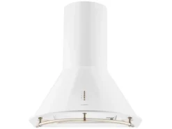 Klarstein Lumio Primo Retro-Dunstabzugshaube 60cm 490 m³/h LED-Leuchten Weiß