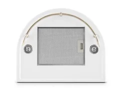 Klarstein Lumio Primo Retro-Dunstabzugshaube 60cm 490 m³/h LED-Leuchten Weiß