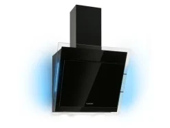 Klarstein Mirage 60 Dunstabzugshaube 550m³/h Touch-Panel RGB-Ambiente-Licht Glas Schwarz