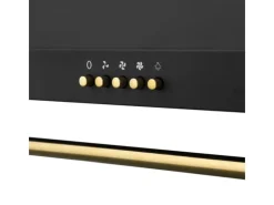 Klarstein Montblanc 60 Dunstabzugshaube 610m³/h 165W 2x1,5W LED Reling Schwarz