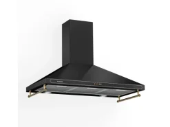 Klarstein Victoria 90 Dunstabzugshaube 90cm Retro-Design 644,5m³/h 2 LED-Lampen Schwarz