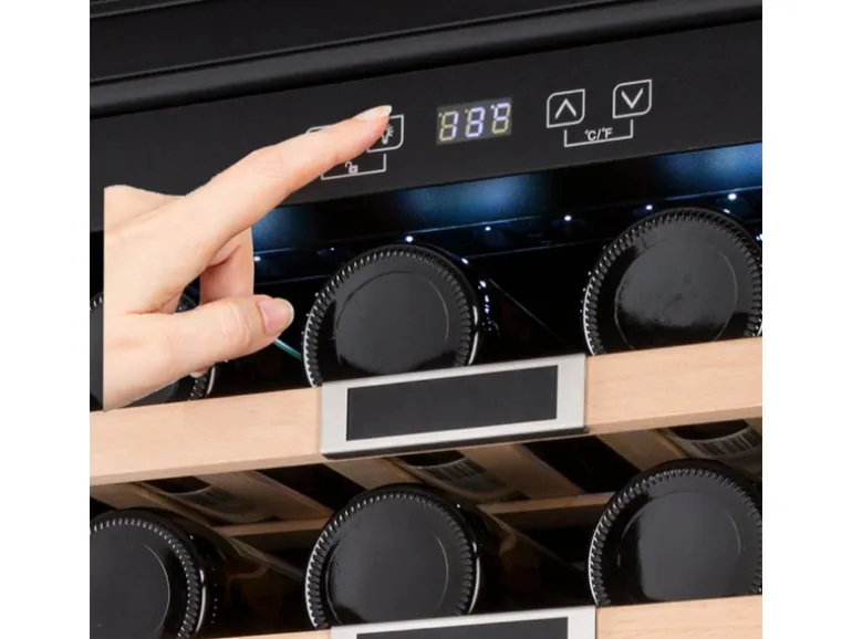 Klarstein Vinsider 36 Built-In Uno Einbau-Weinkühlschrank 36 Flaschen 92 L Edelstahl