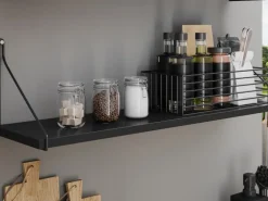 Konsole Wire 21,6 cm x 21 cm Schwarz Matt