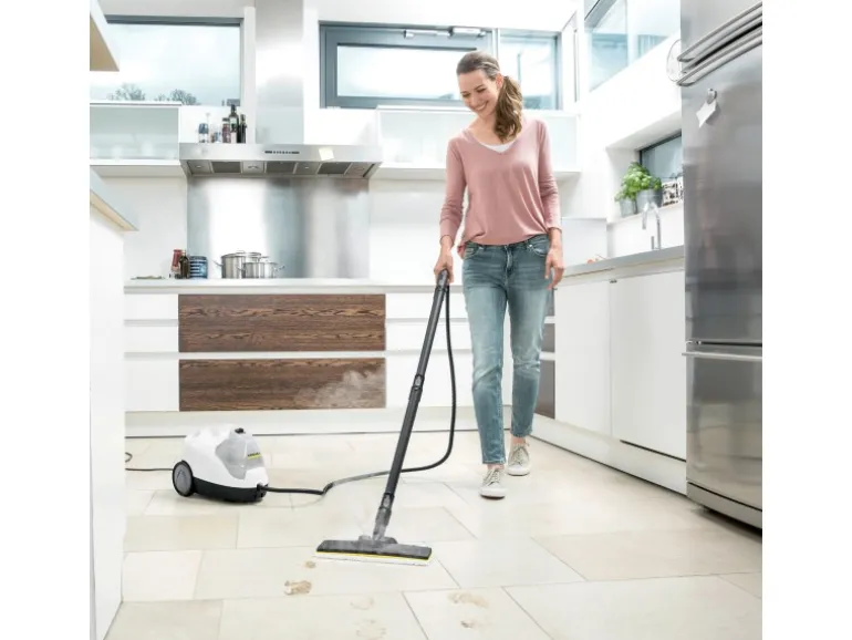 Kärcher Dampfreiniger SC 4 EasyFix für 100 m² Weiß-Schwarz