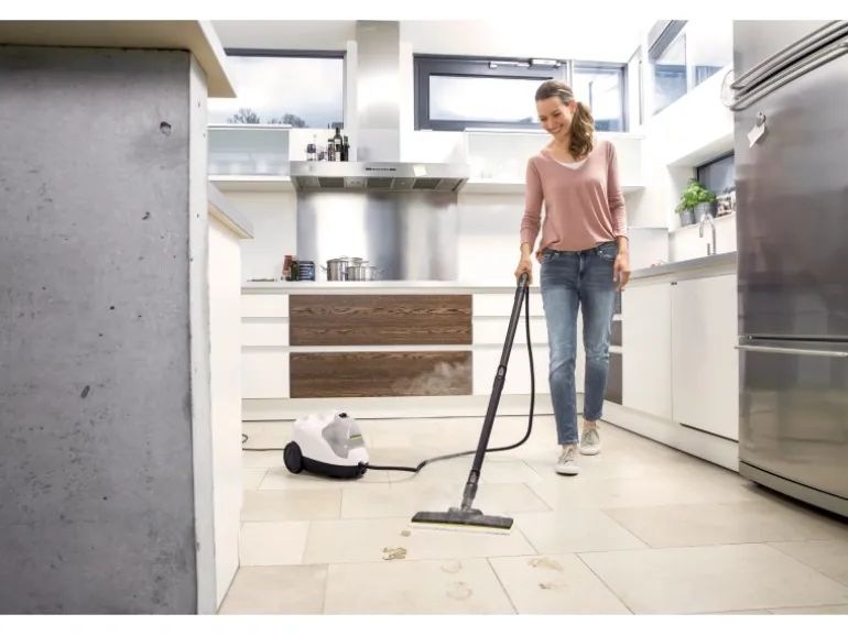 Kärcher Dampfreiniger SC 4 EasyFix für 100 m² Weiß-Schwarz