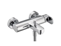 Kronenbach Aufputz-Einhebel-Wannenarmatur Plana 2.0 in Chrom