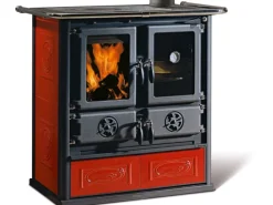 La Nordica Küchenherd Rosetta Kachel Rot 7,2 kW EEK: A+ gratis Anzündpapier