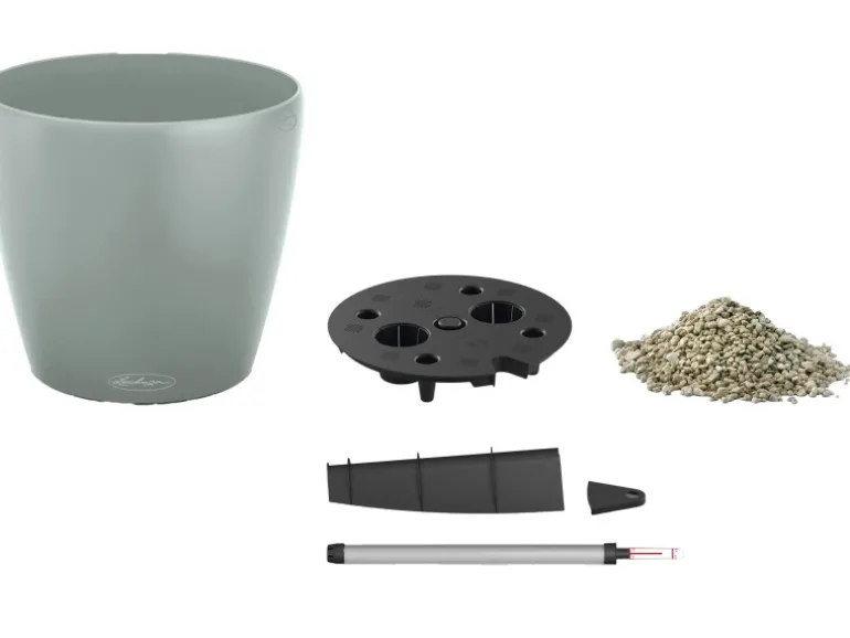 Lechuza® Pflanzgefäß Classico Color Eco 18 Hellgrau Ø 19 cm