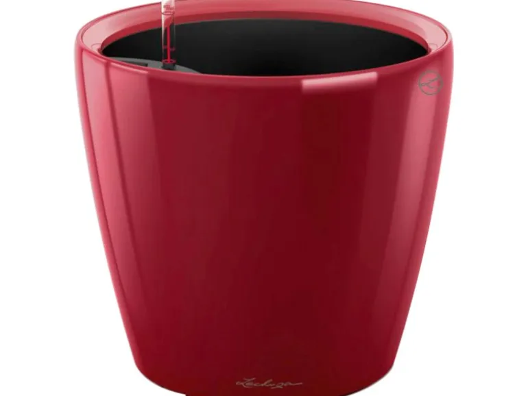 Lechuza® Pflanzgefäß Classico Premium LS Ø 22 cm x 21 cm Scarlet Rot hochglanz