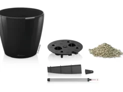 Lechuza® Pflanzgefäß Classico Premium Ø 70 cm x 65 cm Schwarz hochglanz