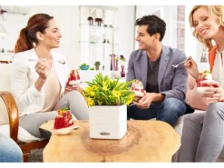 Lechuza® Pflanzgefäß Cube Color 14 Weiß 14 cm x 14 cm