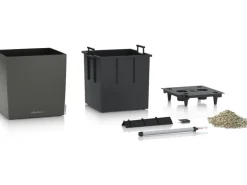 Lechuza® Pflanzgefäß Cube Premium 50 cm x 50 cm Anthrazit metallic