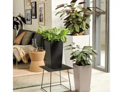 Lechuza® Pflanzgefäß Cubico Color 40 Weiß 40 cm x 40 cm