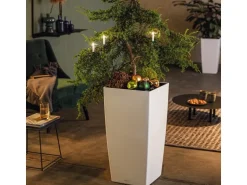 Lechuza® Pflanzgefäß Cubico Color 40 Weiß 40 cm x 40 cm