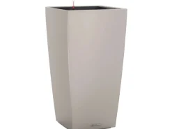 Lechuza® Pflanzgefäß Cubico Color 30 cm x 30 cm x 56 cm Sandbraun