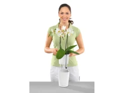 Lechuza® Pflanzgefäß Mini-Deltini Weiß hochglanz Ø 10 cm